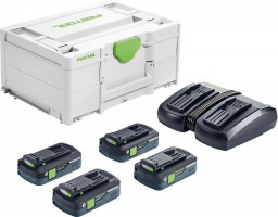 Festool 577105 SYS 18V 4x4,0/TCL 6 DUO Energy set £455.00